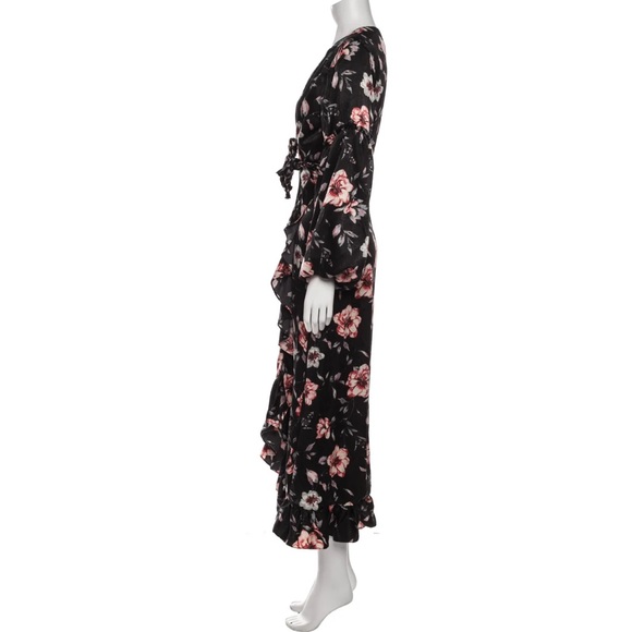 Misa Los Angeles floral wrap dress - Picture 5 of 5